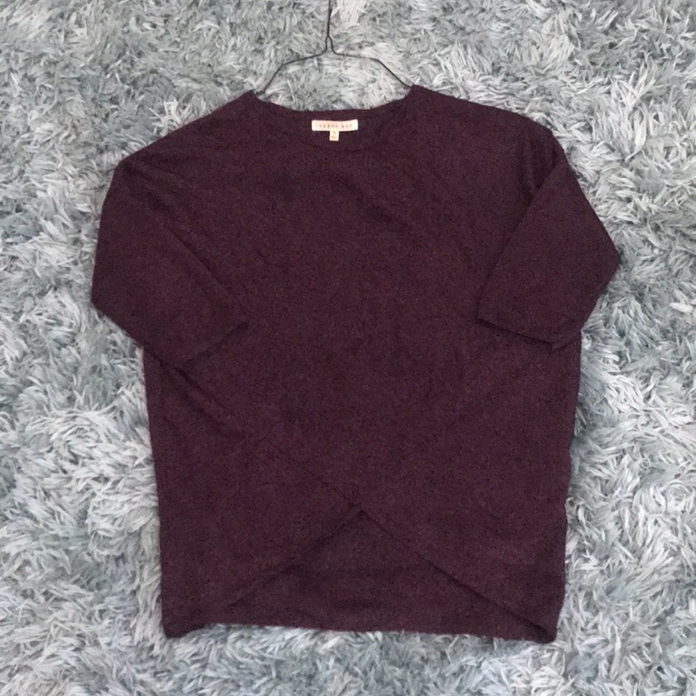 sparkly mid sleeve shirt